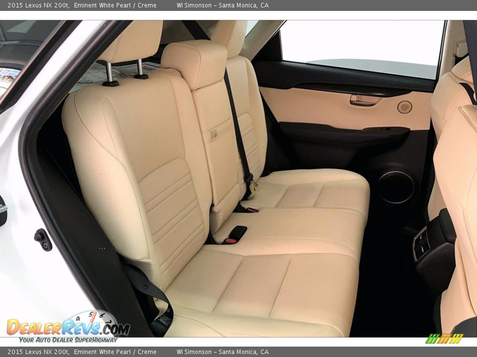 Rear Seat of 2015 Lexus NX 200t Photo #19