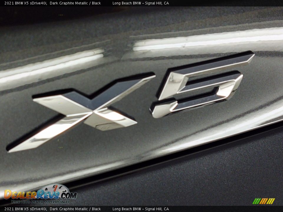 2021 BMW X5 sDrive40i Dark Graphite Metallic / Black Photo #9