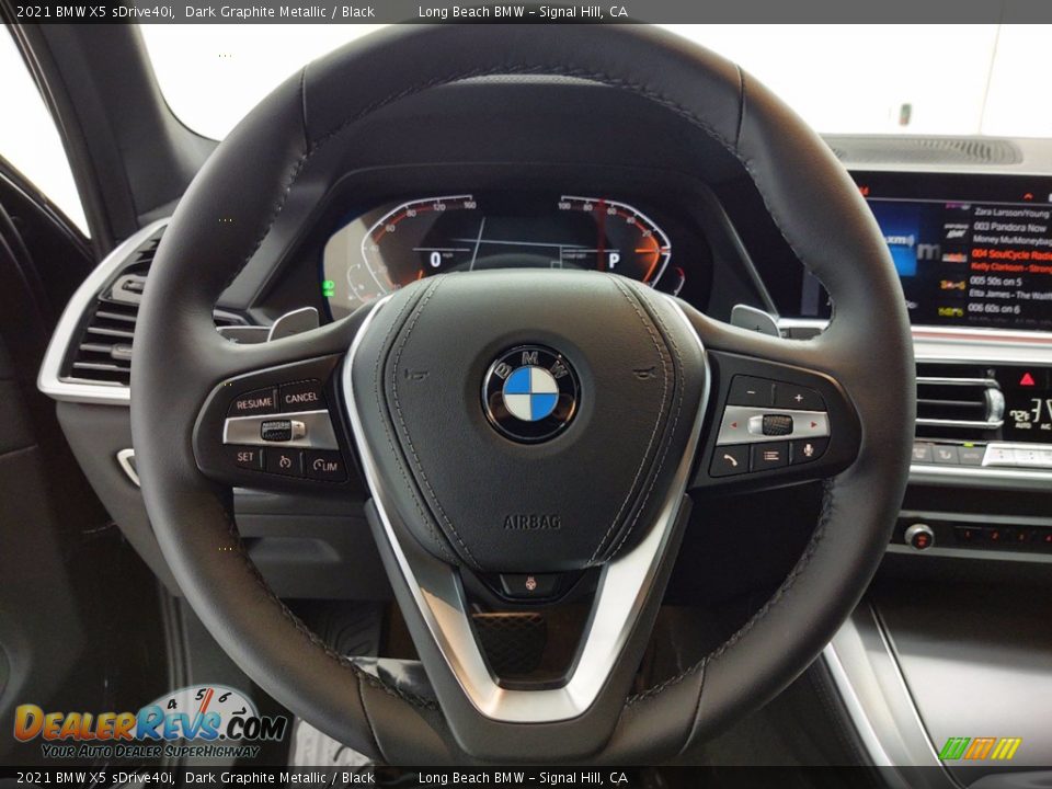 2021 BMW X5 sDrive40i Dark Graphite Metallic / Black Photo #14