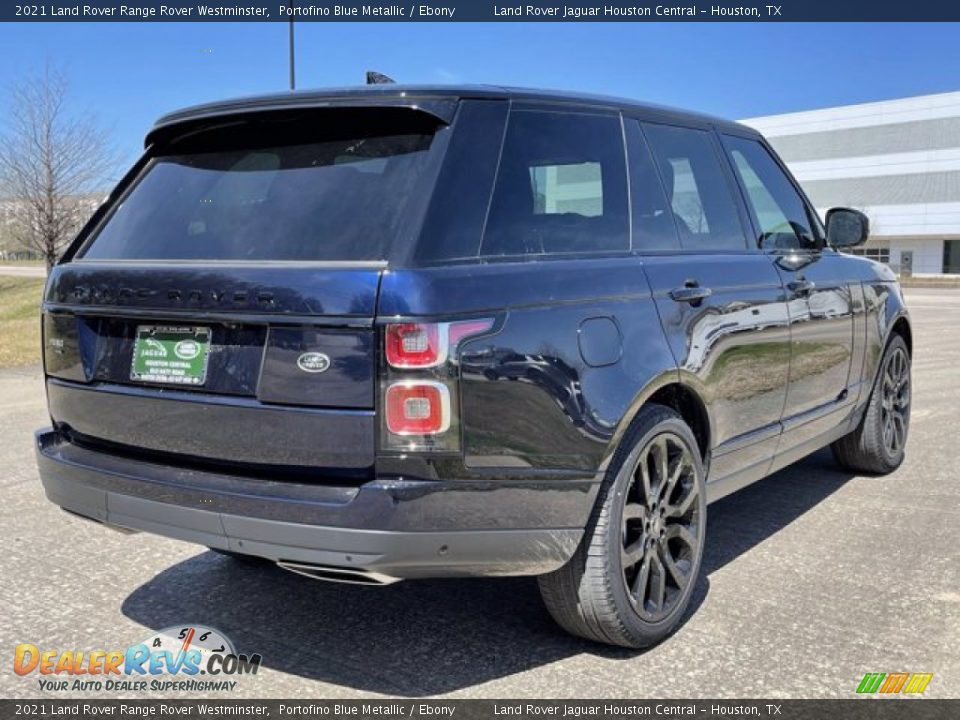 2021 Land Rover Range Rover Westminster Portofino Blue Metallic / Ebony Photo #3