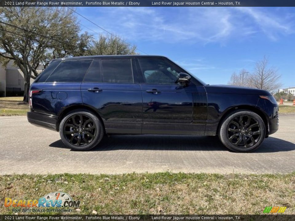 2021 Land Rover Range Rover Westminster Portofino Blue Metallic / Ebony Photo #8