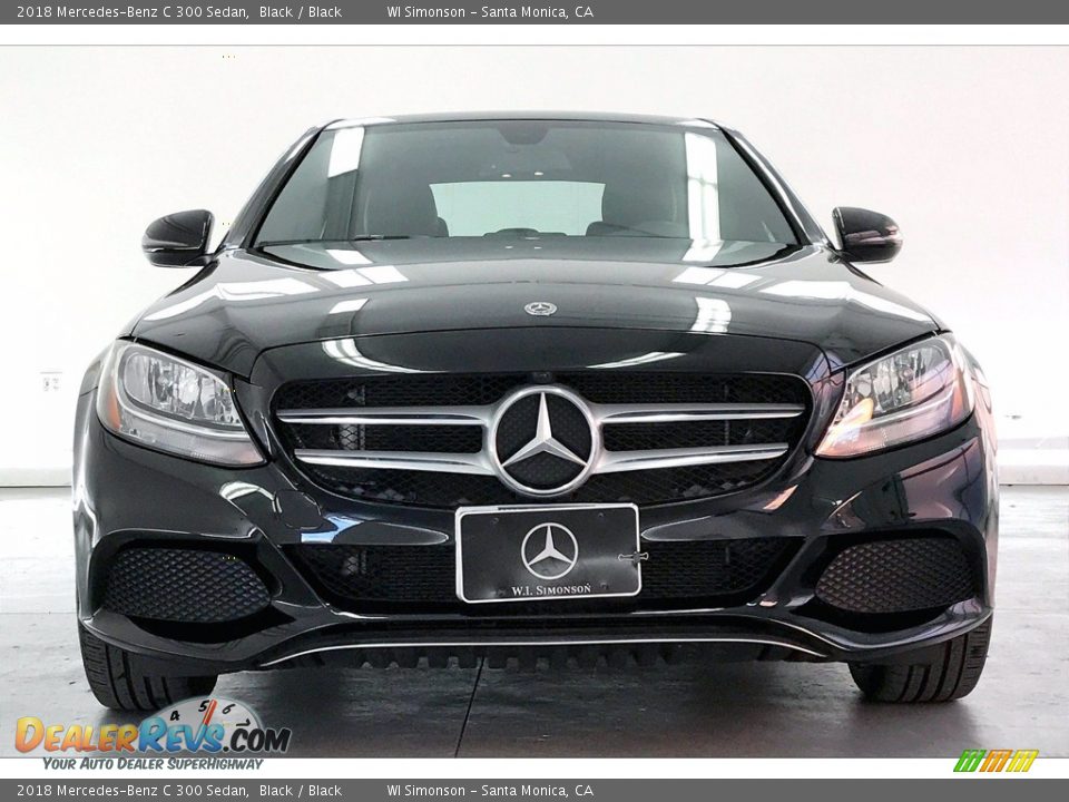 2018 Mercedes-Benz C 300 Sedan Black / Black Photo #2