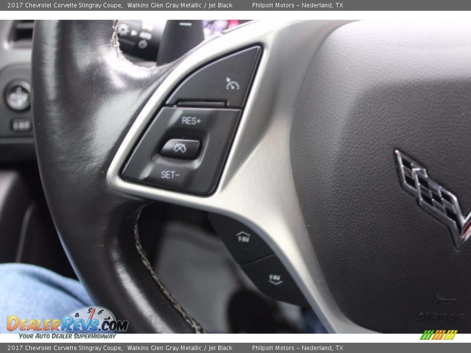 2017 Chevrolet Corvette Stingray Coupe Watkins Glen Gray Metallic / Jet Black Photo #12
