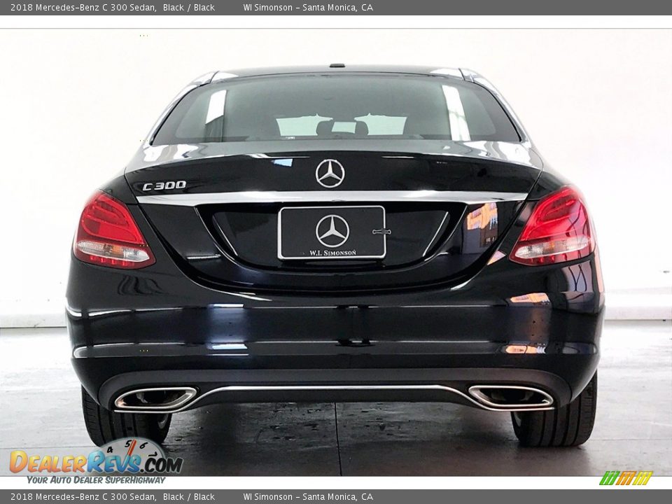 2018 Mercedes-Benz C 300 Sedan Black / Black Photo #3