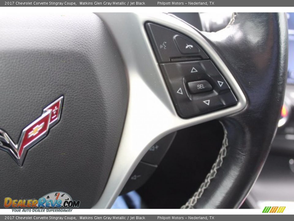 2017 Chevrolet Corvette Stingray Coupe Watkins Glen Gray Metallic / Jet Black Photo #13