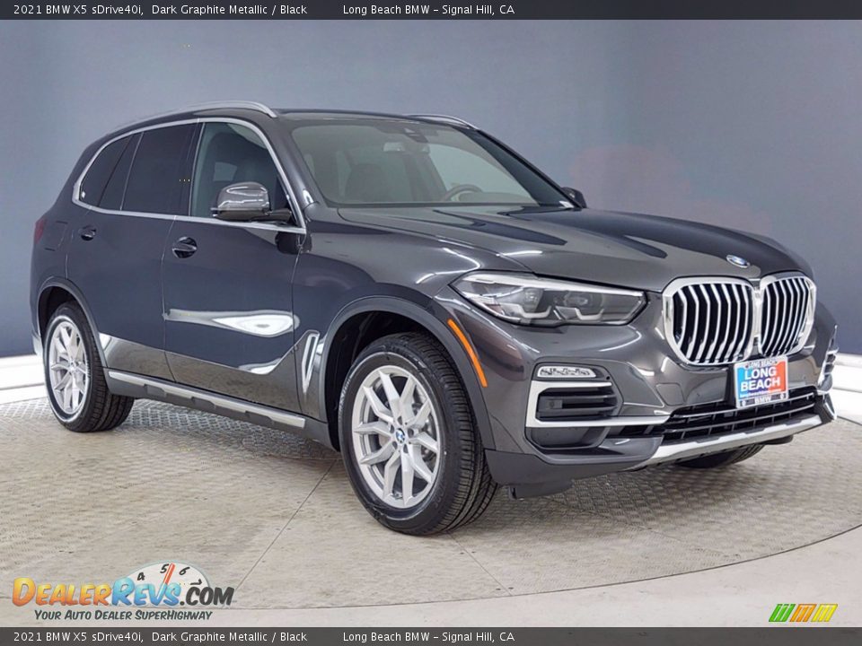 2021 BMW X5 sDrive40i Dark Graphite Metallic / Black Photo #27