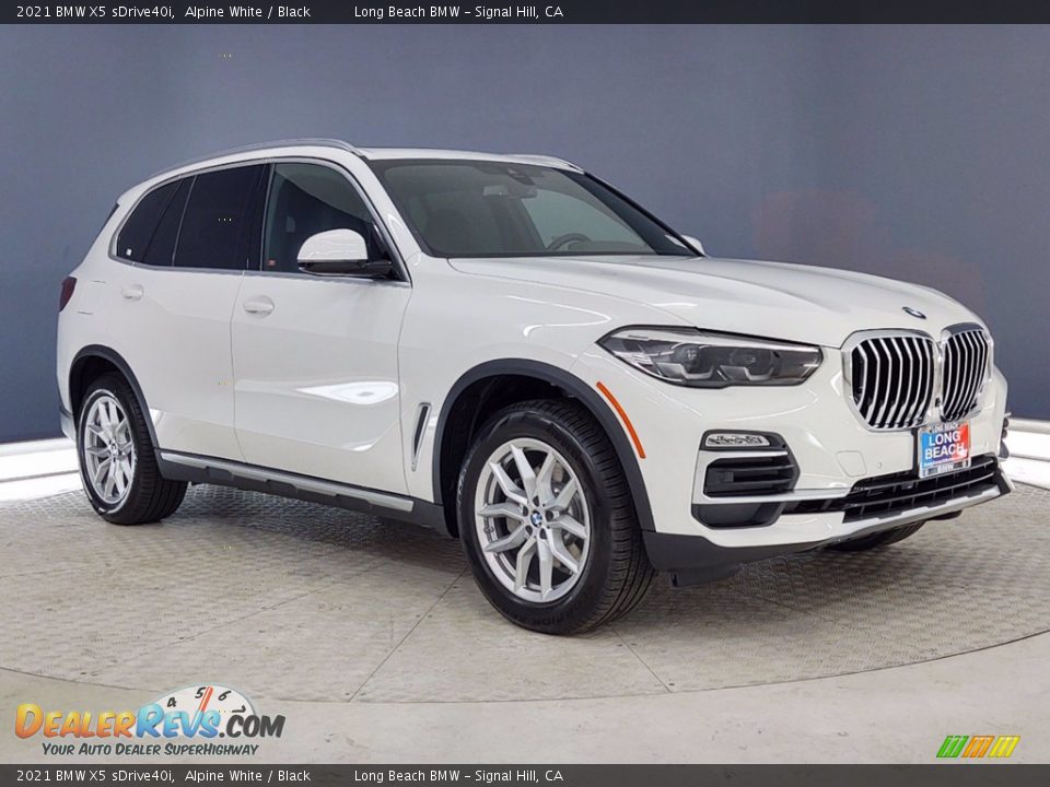 2021 BMW X5 sDrive40i Alpine White / Black Photo #1