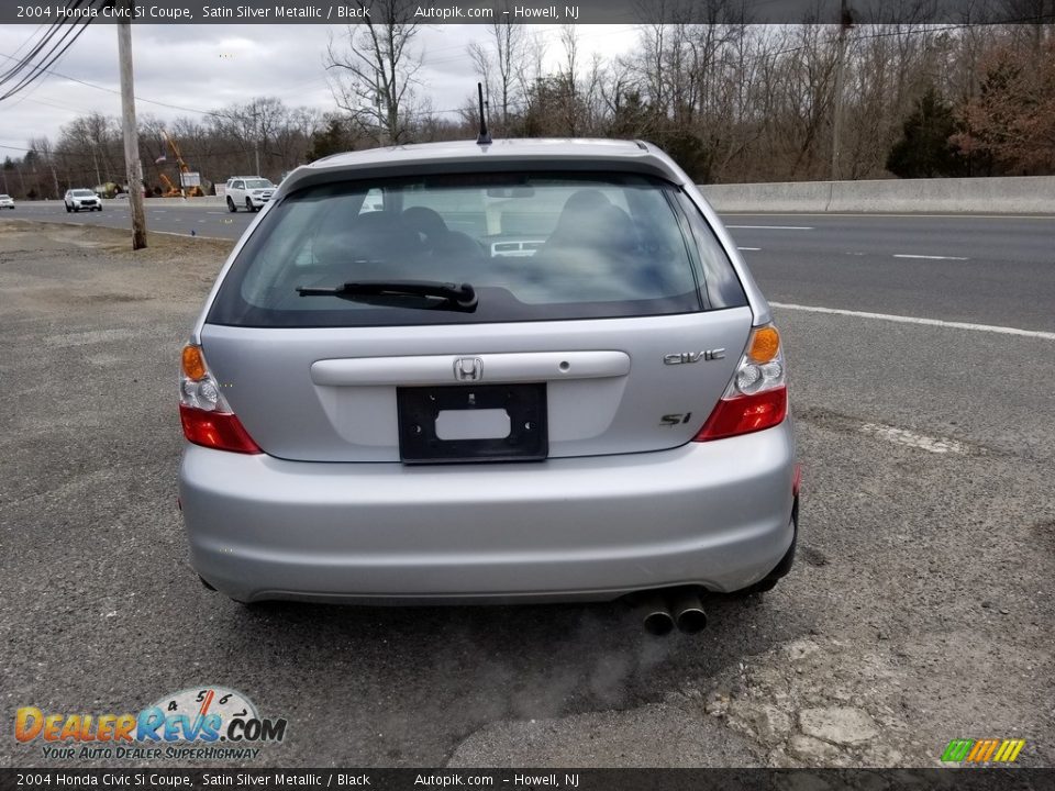 2004 Honda Civic Si Coupe Satin Silver Metallic / Black Photo #5