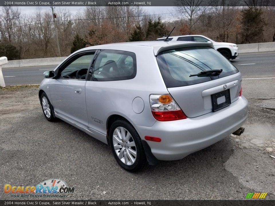 2004 Honda Civic Si Coupe Satin Silver Metallic / Black Photo #6