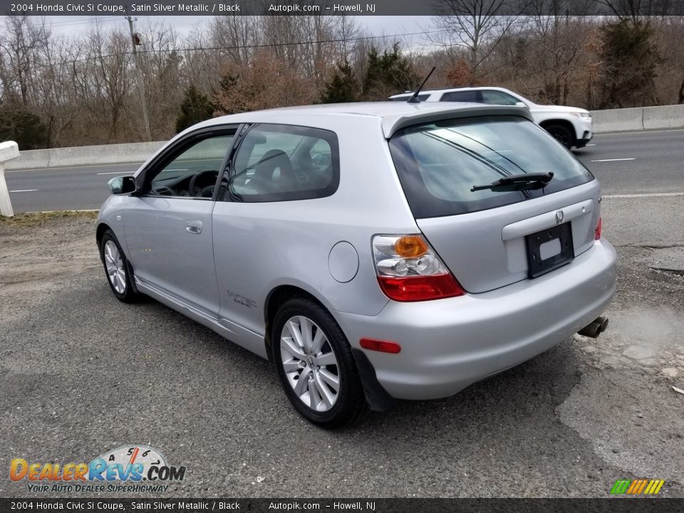 2004 Honda Civic Si Coupe Satin Silver Metallic / Black Photo #6