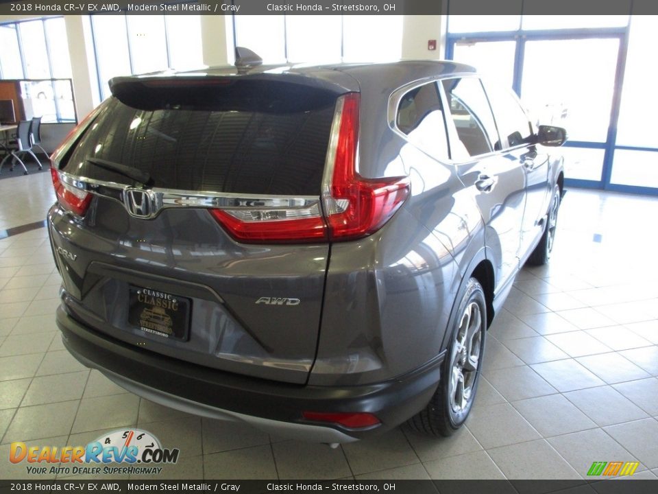 2018 Honda CR-V EX AWD Modern Steel Metallic / Gray Photo #7