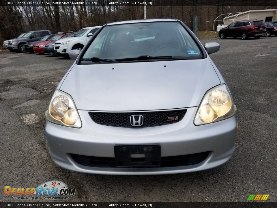 2004 Honda Civic Si Coupe Satin Silver Metallic / Black Photo #9