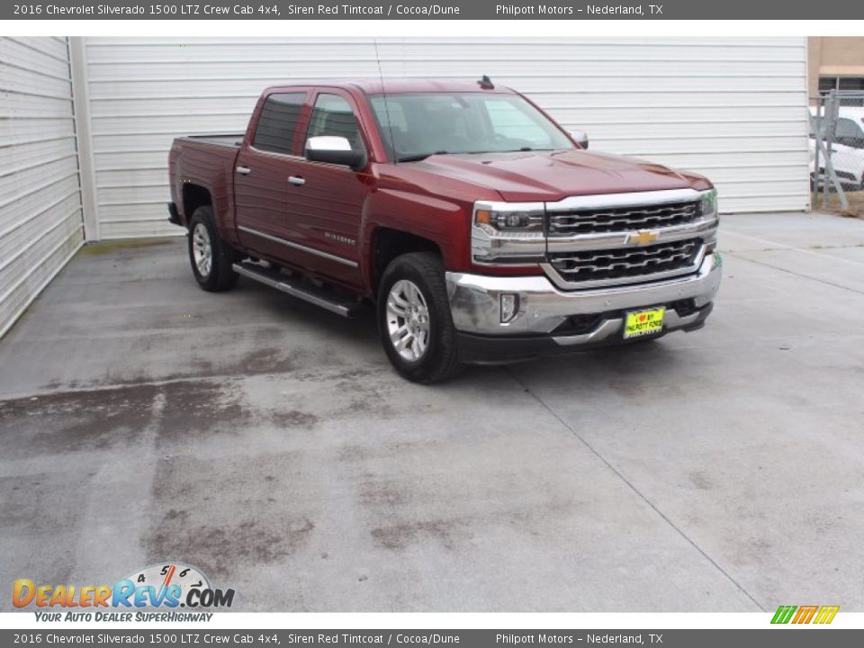 2016 Chevrolet Silverado 1500 LTZ Crew Cab 4x4 Siren Red Tintcoat / Cocoa/Dune Photo #2