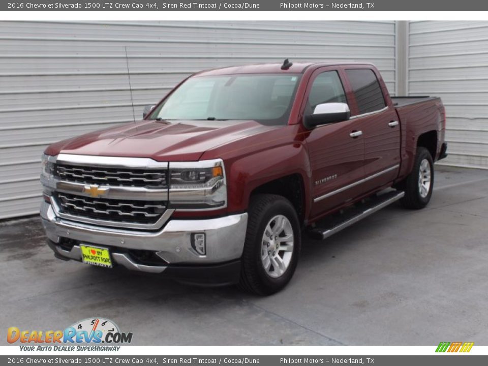 2016 Chevrolet Silverado 1500 LTZ Crew Cab 4x4 Siren Red Tintcoat / Cocoa/Dune Photo #4