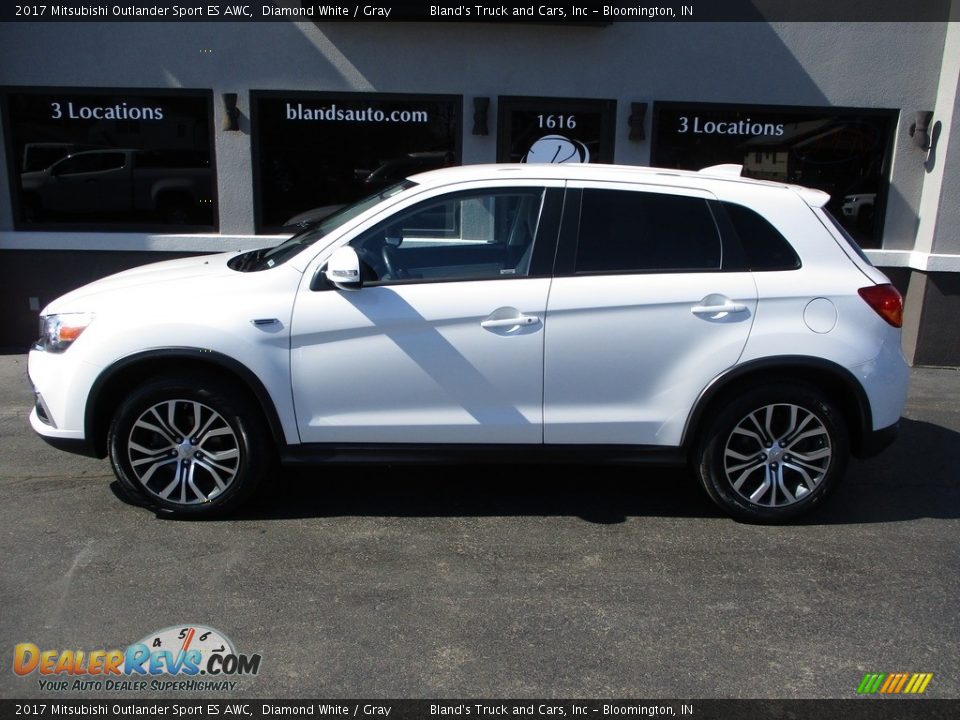 2017 Mitsubishi Outlander Sport ES AWC Diamond White / Gray Photo #1