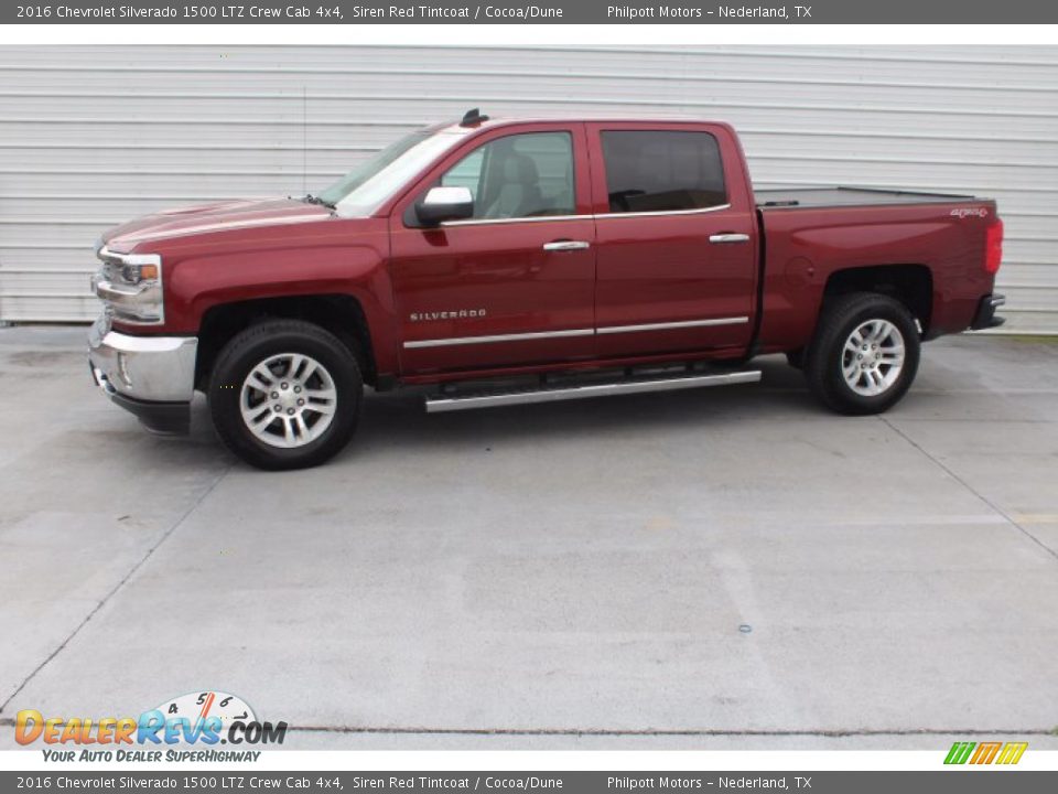 2016 Chevrolet Silverado 1500 LTZ Crew Cab 4x4 Siren Red Tintcoat / Cocoa/Dune Photo #5