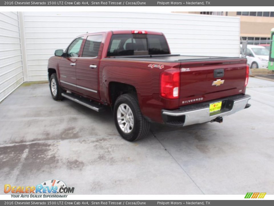 2016 Chevrolet Silverado 1500 LTZ Crew Cab 4x4 Siren Red Tintcoat / Cocoa/Dune Photo #6