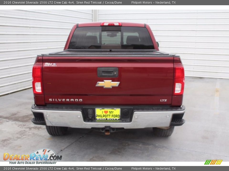 2016 Chevrolet Silverado 1500 LTZ Crew Cab 4x4 Siren Red Tintcoat / Cocoa/Dune Photo #7