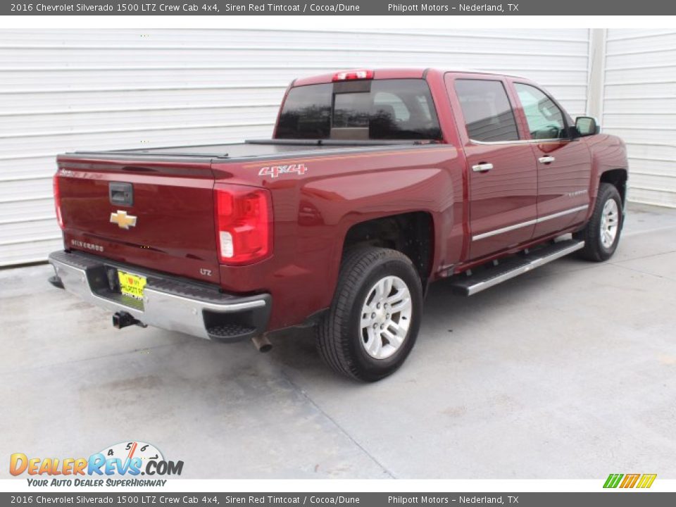 2016 Chevrolet Silverado 1500 LTZ Crew Cab 4x4 Siren Red Tintcoat / Cocoa/Dune Photo #8