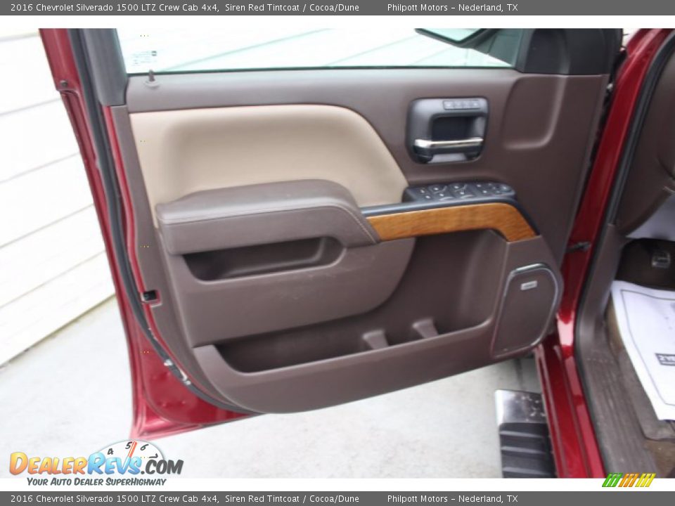 2016 Chevrolet Silverado 1500 LTZ Crew Cab 4x4 Siren Red Tintcoat / Cocoa/Dune Photo #10