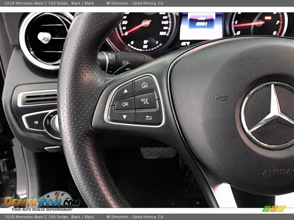 2018 Mercedes-Benz C 300 Sedan Black / Black Photo #21