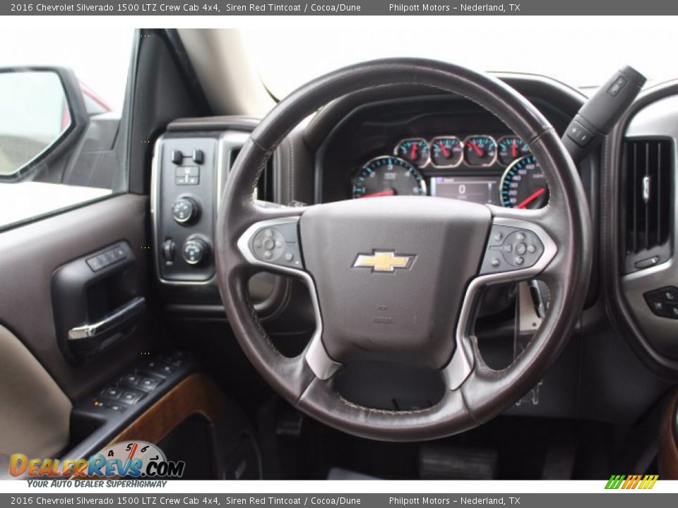 2016 Chevrolet Silverado 1500 LTZ Crew Cab 4x4 Siren Red Tintcoat / Cocoa/Dune Photo #22