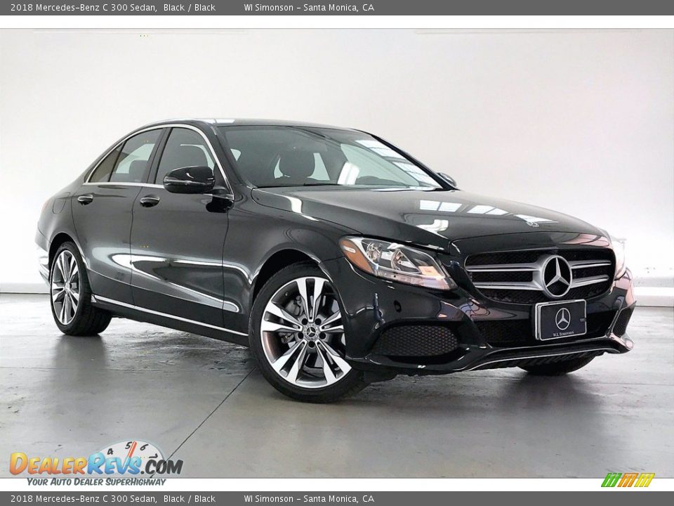 2018 Mercedes-Benz C 300 Sedan Black / Black Photo #34