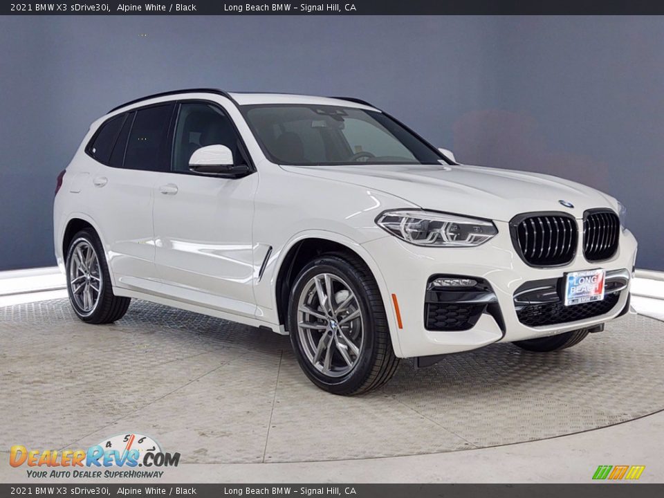 2021 BMW X3 sDrive30i Alpine White / Black Photo #1