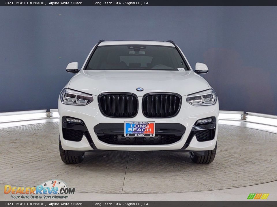 2021 BMW X3 sDrive30i Alpine White / Black Photo #2