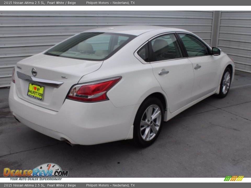 2015 Nissan Altima 2.5 SL Pearl White / Beige Photo #9