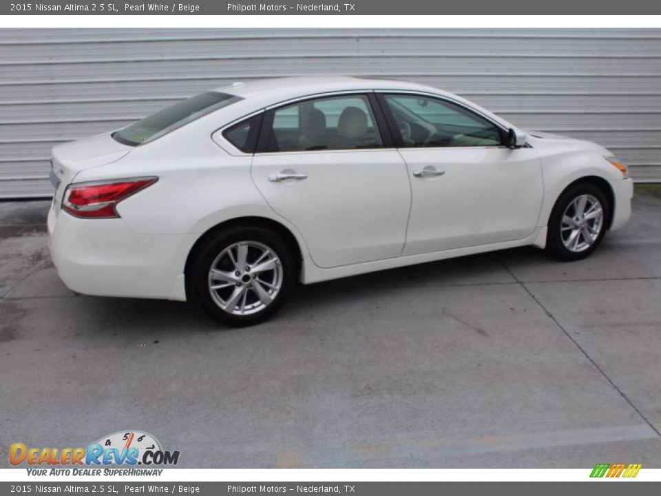 2015 Nissan Altima 2.5 SL Pearl White / Beige Photo #10