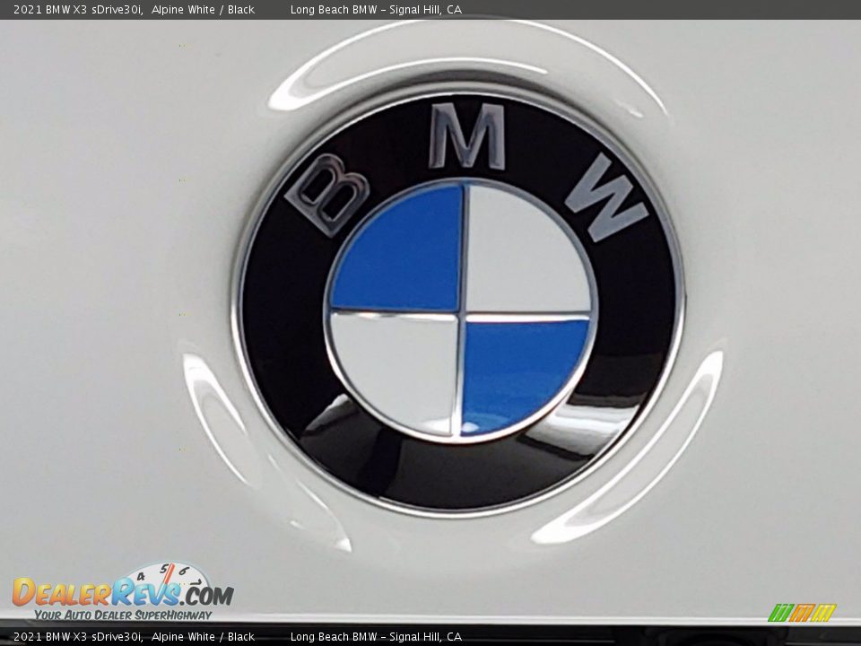 2021 BMW X3 sDrive30i Alpine White / Black Photo #7