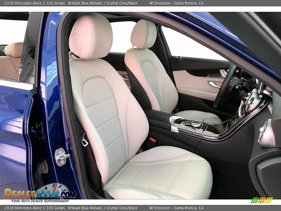 2018 Mercedes-Benz C 300 Sedan Brilliant Blue Metallic / Crystal Grey/Black Photo #6