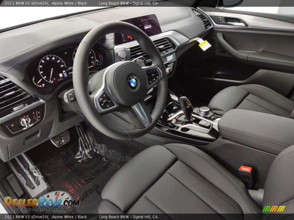 2021 BMW X3 sDrive30i Alpine White / Black Photo #12