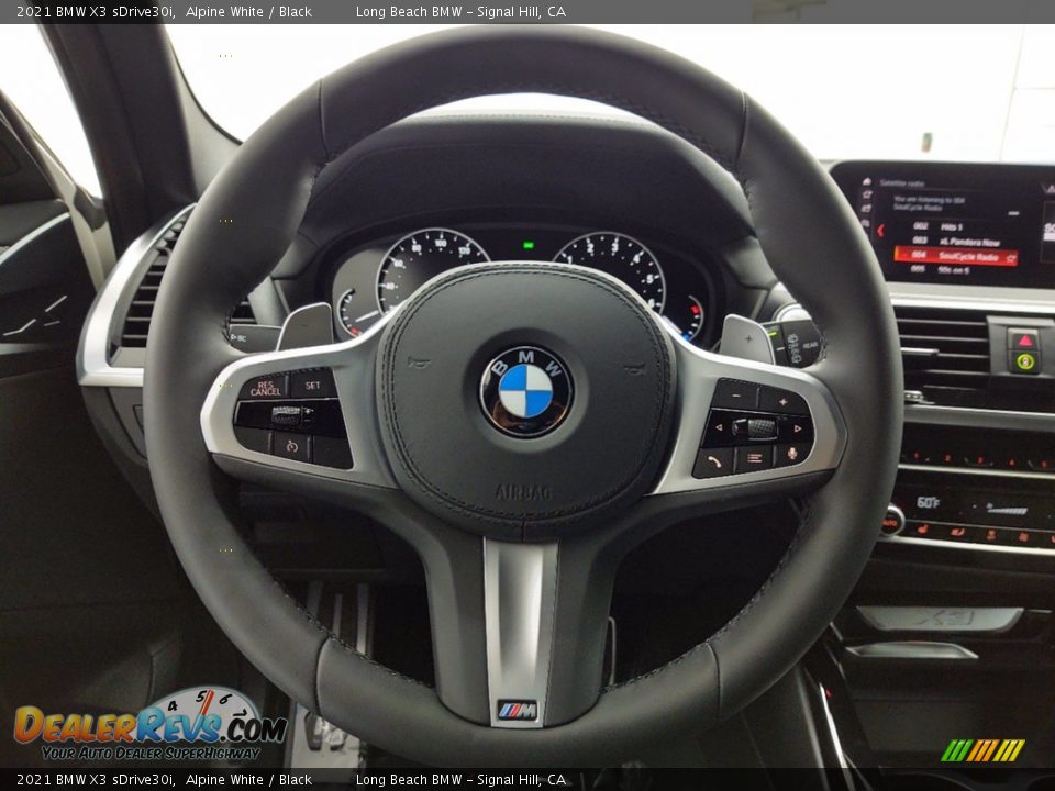 2021 BMW X3 sDrive30i Alpine White / Black Photo #14