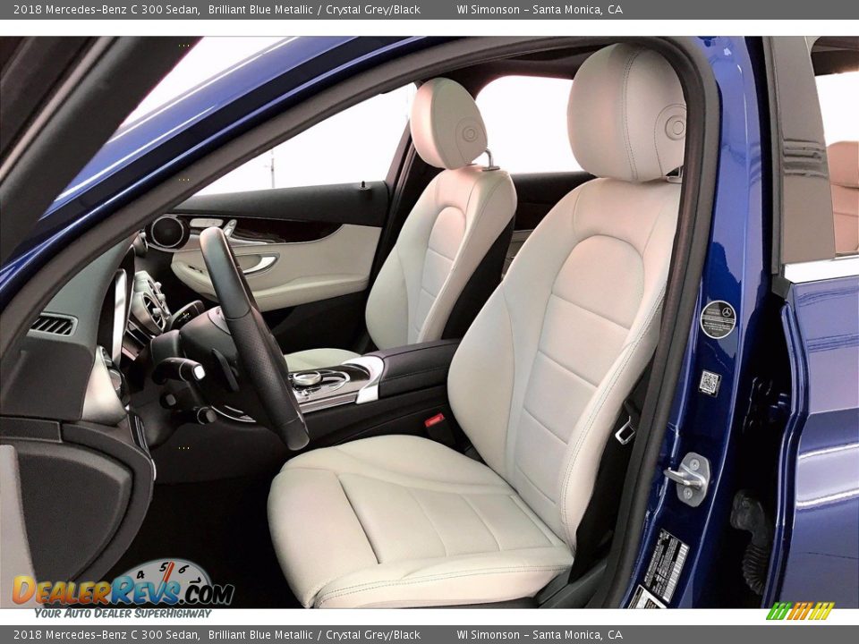 2018 Mercedes-Benz C 300 Sedan Brilliant Blue Metallic / Crystal Grey/Black Photo #18