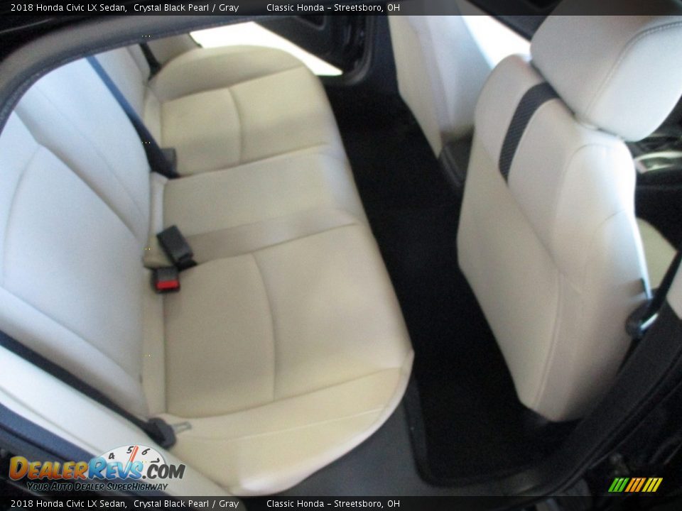 2018 Honda Civic LX Sedan Crystal Black Pearl / Gray Photo #20