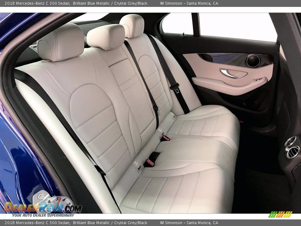 2018 Mercedes-Benz C 300 Sedan Brilliant Blue Metallic / Crystal Grey/Black Photo #19