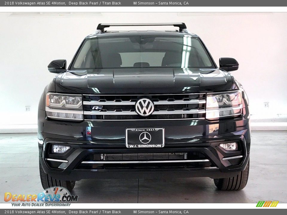 2018 Volkswagen Atlas SE 4Motion Deep Black Pearl / Titan Black Photo #2