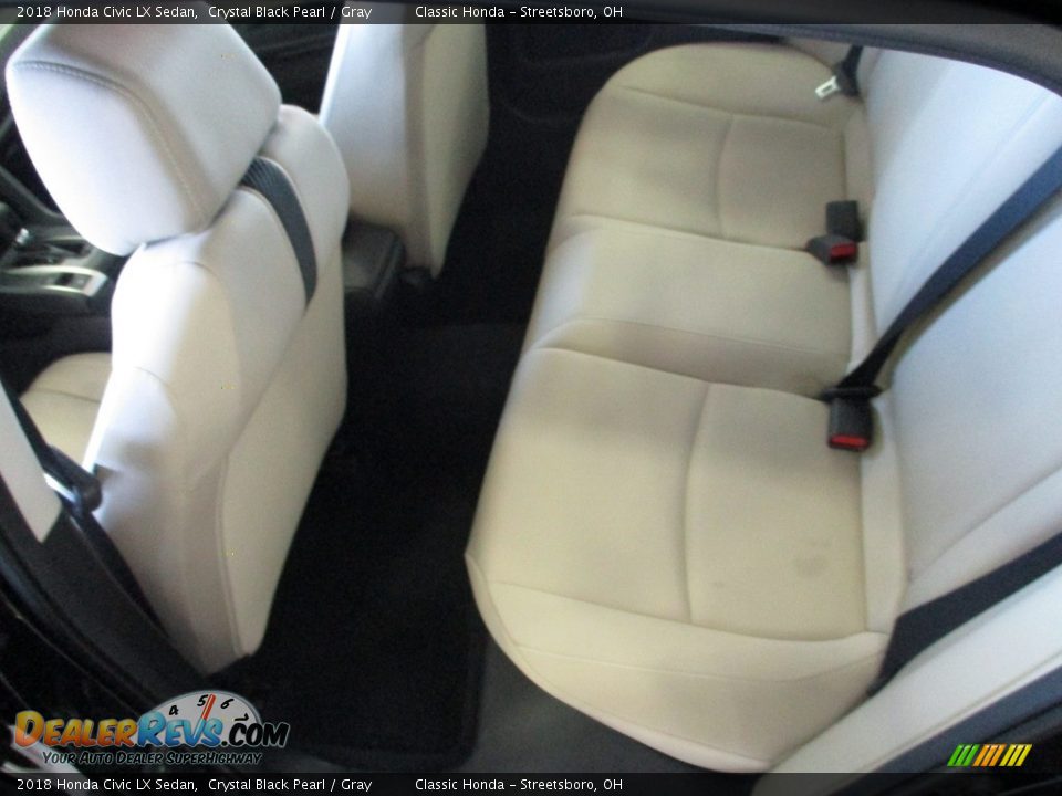 2018 Honda Civic LX Sedan Crystal Black Pearl / Gray Photo #23