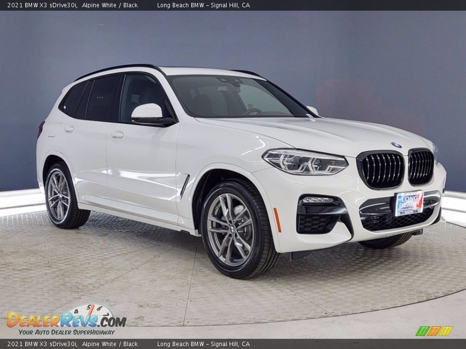 2021 BMW X3 sDrive30i Alpine White / Black Photo #27