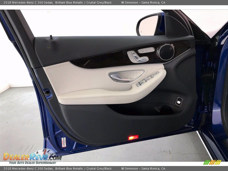 2018 Mercedes-Benz C 300 Sedan Brilliant Blue Metallic / Crystal Grey/Black Photo #26