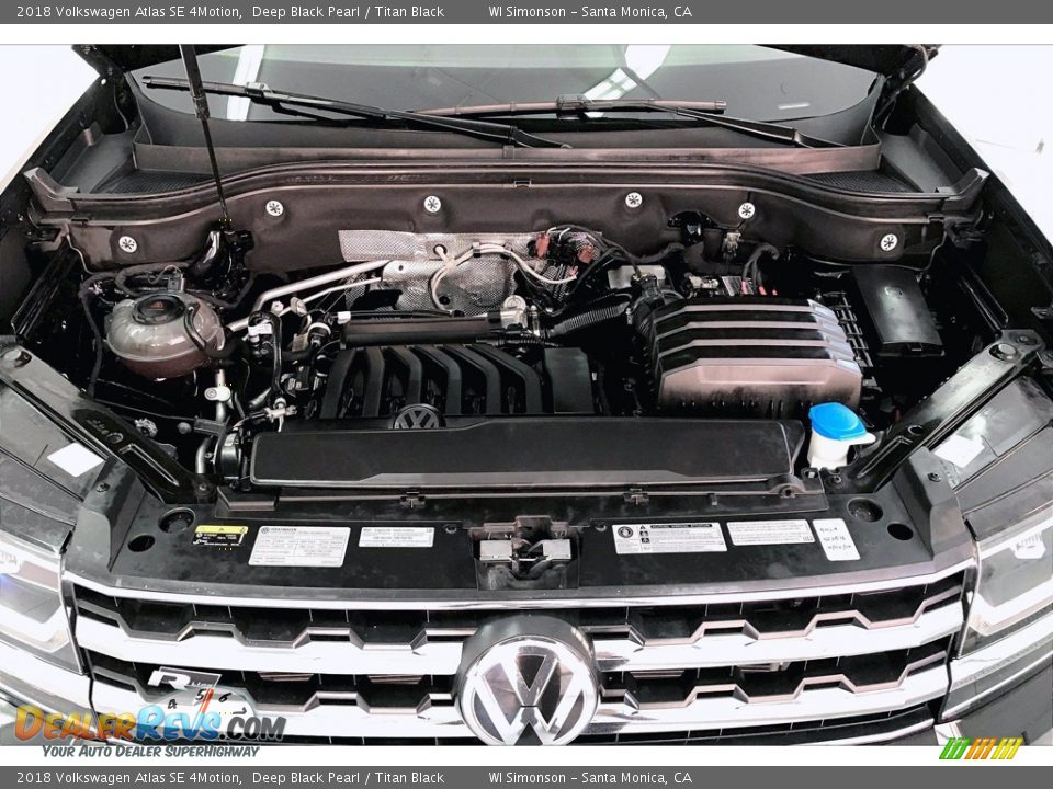 2018 Volkswagen Atlas SE 4Motion Deep Black Pearl / Titan Black Photo #9