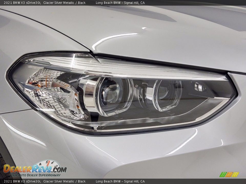 2021 BMW X3 sDrive30i Glacier Silver Metallic / Black Photo #4