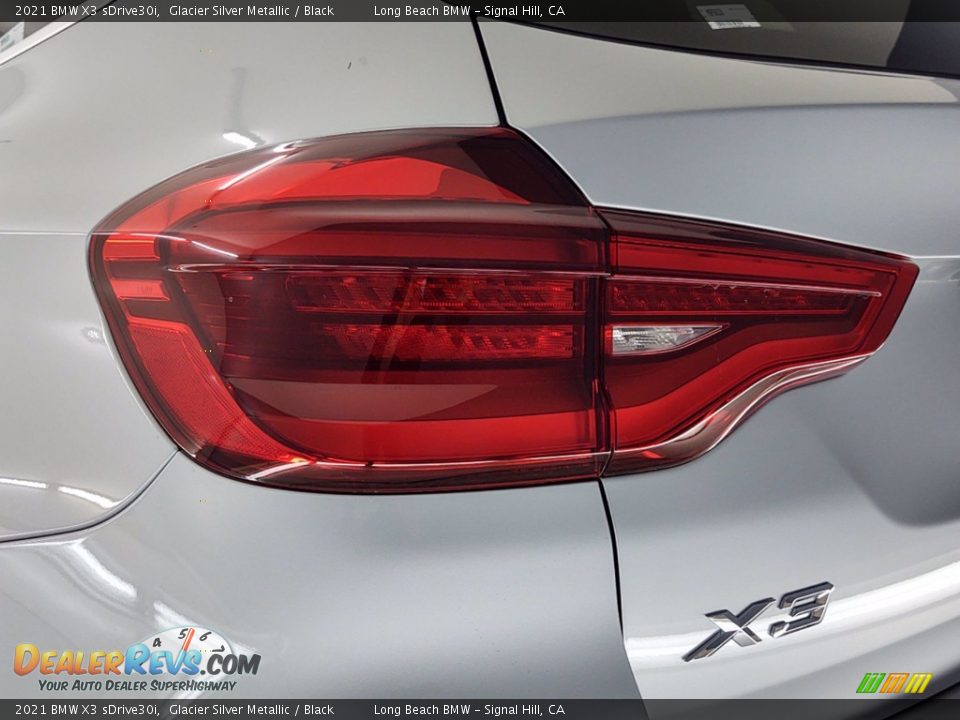 2021 BMW X3 sDrive30i Glacier Silver Metallic / Black Photo #6