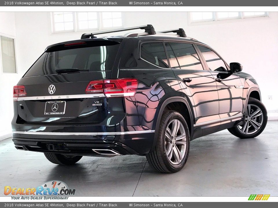 2018 Volkswagen Atlas SE 4Motion Deep Black Pearl / Titan Black Photo #13