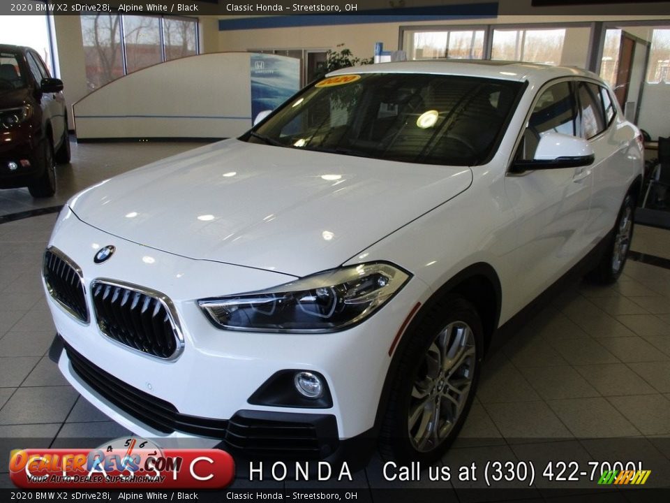 2020 BMW X2 sDrive28i Alpine White / Black Photo #1