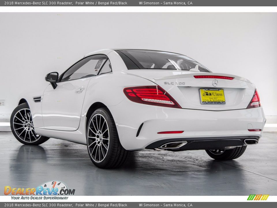 2018 Mercedes-Benz SLC 300 Roadster Polar White / Bengal Red/Black Photo #3