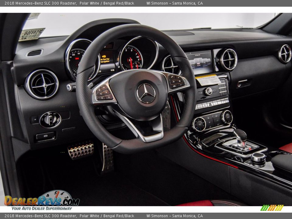 Dashboard of 2018 Mercedes-Benz SLC 300 Roadster Photo #5