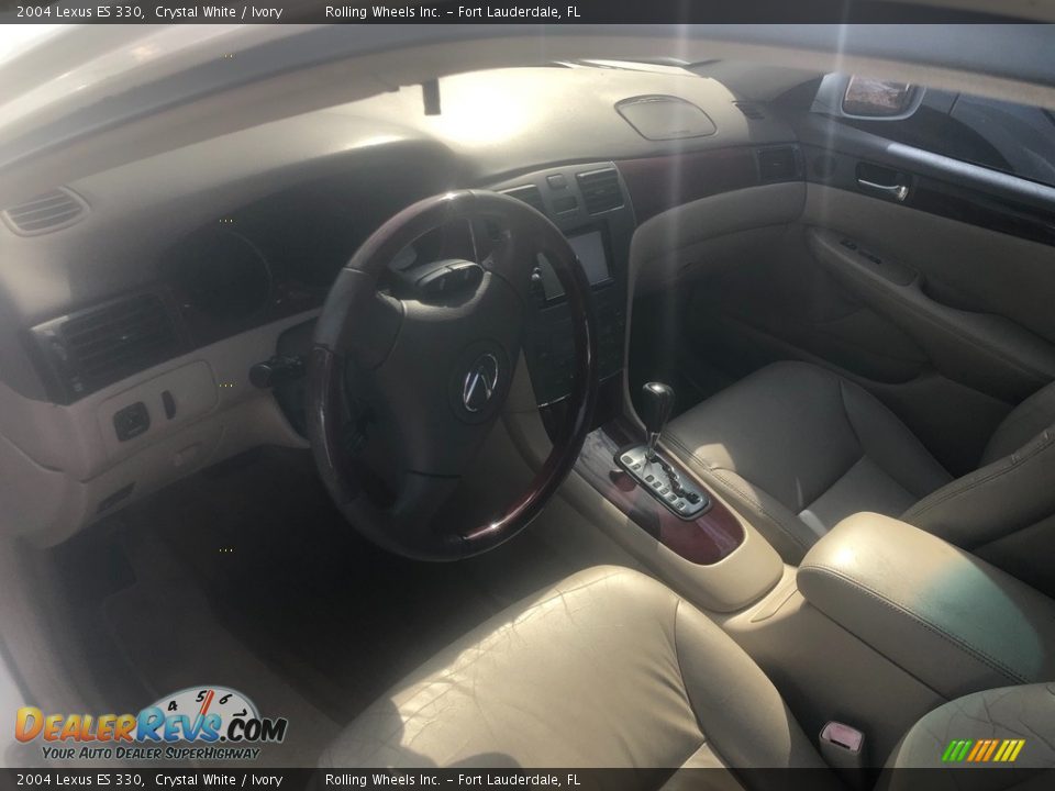 2004 Lexus ES 330 Crystal White / Ivory Photo #7